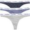 Calvin Klein Logo Assorted Thongs In Multi