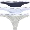 Calvin Klein Logo Assorted Thongs In Blue