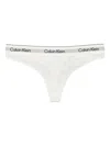Calvin Klein Cotton Logo Thong Icon In White