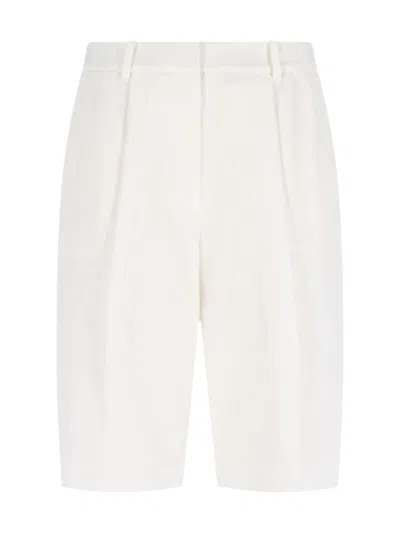Calvin Klein Logo Bermuda Shorts In White