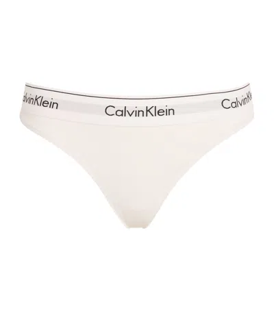 Calvin Klein Logo Bikini Briefs In Neutral