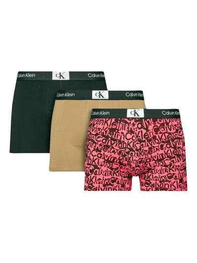 Calvin Klein Logo Boxers (set Of Three) In Multi