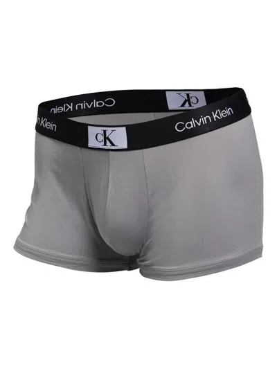 Calvin Klein Logo Boxers (set Of Three) In Gray
