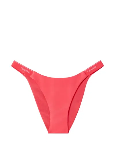 Calvin Klein Logo Briefs In Red