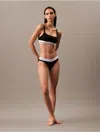 Calvin Klein Logo Calvin Klein Women's Icon Cotton Modal Lightly Lined Maternity Bralette In Black