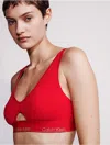 Calvin Klein Logo Calvin Klein Women's Icon Cotton Modal Lightly Lined Triangle Bralette