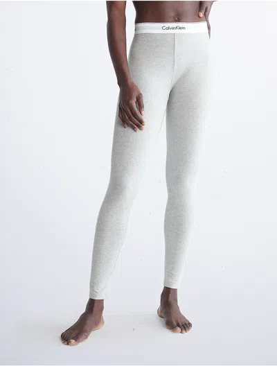 Calvin Klein Logo Calvin Klein Women's Icon Cotton Modal Lounge Leggings In Gray