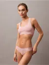 Shop Calvin Klein Logo Calvin Klein Women's Icon Cotton Modal V-day Unlined Bralette