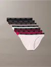 Calvin Klein Logo Calvin Klein Women's Modern Logo 7-pack Bikini In Multi