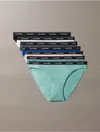 Calvin Klein Logo Calvin Klein Women's Modern Logo 7-pack Bikini In Multi
