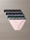 Calvin Klein Logo Calvin Klein Women's Modern Logo 7-pack Bikini In Multi