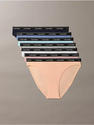 Calvin Klein Logo Calvin Klein Women's Modern Logo 7-pack Bikini In Multi