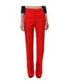 Calvin Klein Logo Casual Trousers In Red