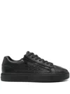 Calvin Klein Low Top Lace Up Leisure Trainers In Black