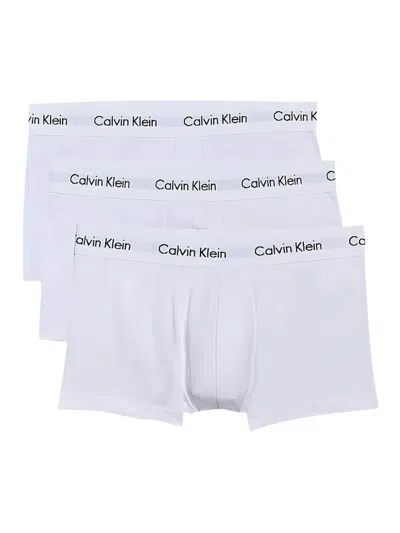 Calvin Klein Logo-detail Boxers (pack Of Three) In White