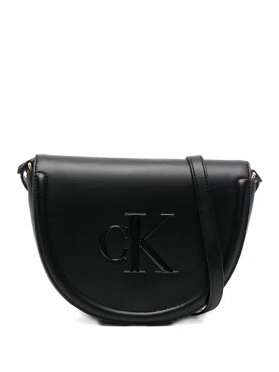 Calvin Klein Logo-detail Cross Body Bag In Black