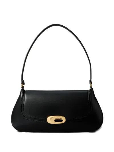 Calvin Klein Logo-detail Shoulder Bag In Black