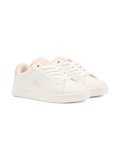 Calvin Klein Logo-detail Sneakers In White