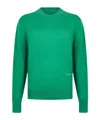 Calvin Klein Logo-detail Sweater In Green