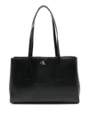 Calvin Klein Logo-detail Tote Bag In Black