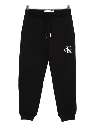 Calvin Klein Kids' Logo-detail Track Pants In Black