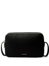 Calvin Klein Logo-detail Zip Satchel Bag In Black