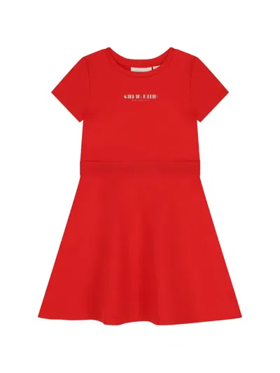 Calvin Klein Kids' Logo Dress In Red