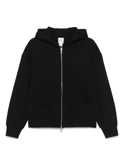 Calvin Klein Logo Emb French Terry Fz Hoodie Clothing In Black