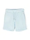 Calvin Klein Logo-embroidered Drawstring Track Shorts In Blue