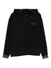Calvin Klein Logo-embroidered Hoodie In Black