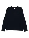 Calvin Klein Logo-embroidered Jumper In Black