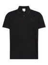 Calvin Klein Logo-embroidered Polo Shirt In Black