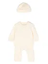 Calvin Klein Logo-embroidered Quilted Tracksuit In Yellow