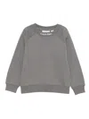 Calvin Klein Logo-embroidered Sweatshirt In Gray
