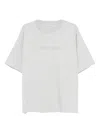 Calvin Klein Logo-embroidered T-shirt In Gray