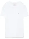 Calvin Klein Logo-embroidered T-shirt In White