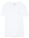 Calvin Klein Logo-embroidered T-shirt In White