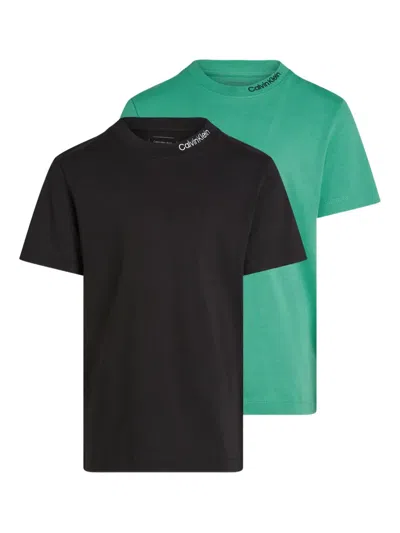 Calvin Klein Logo-embroidered T-shirts (pack Of Two)