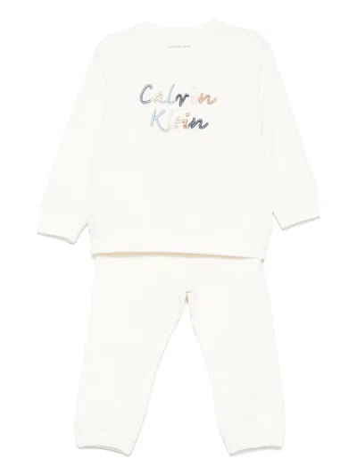 CALVIN KLEIN LOGO-EMBROIDERED TRACKSUIT