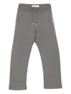 Calvin Klein Logo-embroidered Trousers In Gray