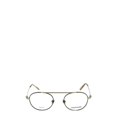 Calvin Klein Logo Flat Mirror In Nude
