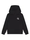 Calvin Klein Logo Hooded Hoodie In Black
