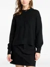 Calvin Klein Logo Intarsia-knit Jumper In Black