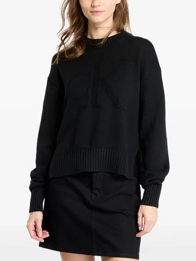 Calvin Klein Logo Intarsia-knit Jumper