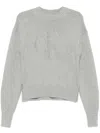 CALVIN KLEIN LOGO INTARSIA-KNIT SWEATER