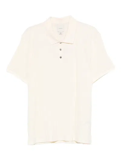 Calvin Klein Logo-jacquard Polo Shirt In White