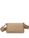 Calvin Klein Logo-lettering Cross Body Bag In Neutrals