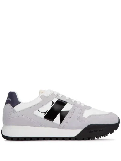 CALVIN KLEIN LOGO-LETTERING TRAINERS