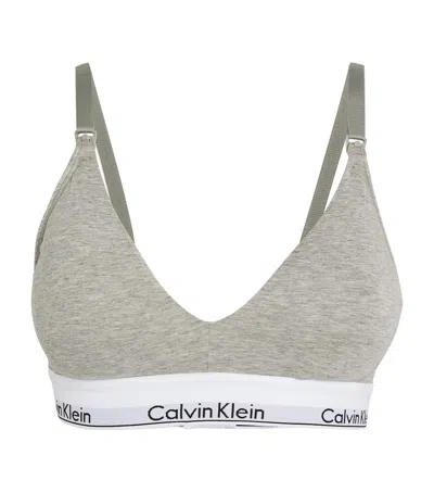 Calvin Klein Womens Black Modern Lift Cotton-jersey Bralette
