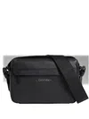 Calvin Klein Logo Messenger Bag In Black